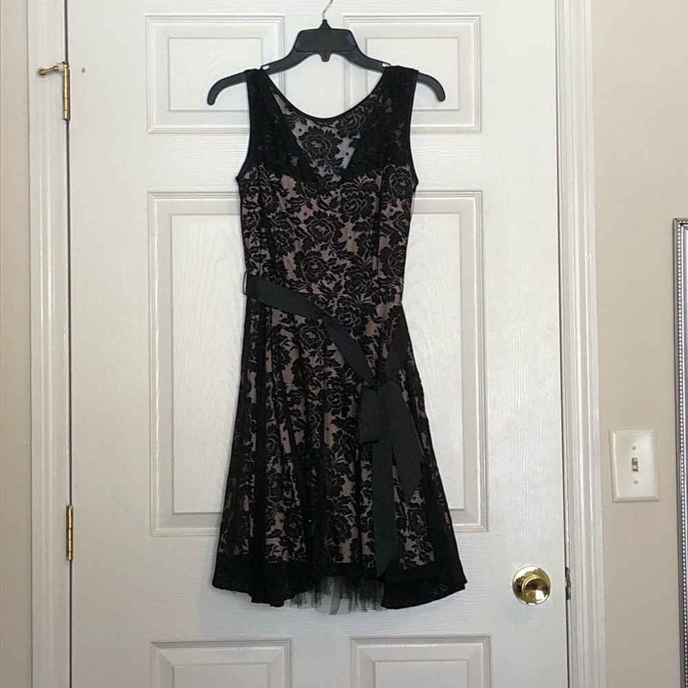 Black semi formal knee length dress